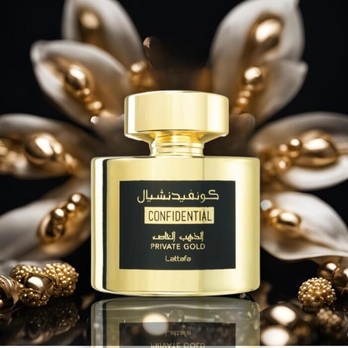 Lattafa Perfumes Confidential Private Gold for Unisex Eau de Parfum Spray - Image 3