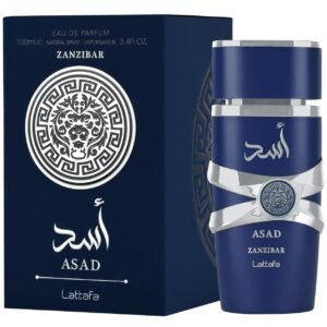 Lattafa Asad Zanzibar - Fresh, Spicy, Vanilla, Coconut - Eau de Parfum Long-Lasting Fragrance for Men